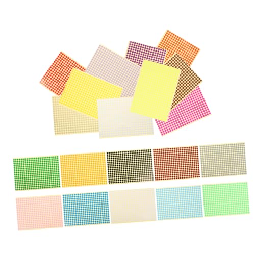Uonlytech 3 ensembles papier à point coloré en PVC premium pour création