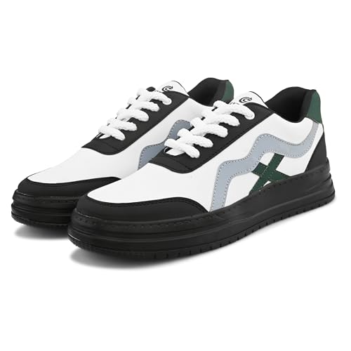 Image of Centrino Gym Casual Sneakers for Man | Shoes for Men Stylish | Lightweight Lace-Up Canvas Walking Shoes | Cushioned Insole | Breathable Comfortable | Anti-Skid Sole | Mens Sports Sneaker Shoes Daily (9537)