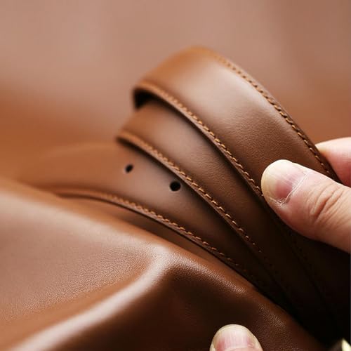 Skinny Leather Belts For Women, Ladies Thin Waist Belt For Dresses Jeans Pants, Adjustable Length3