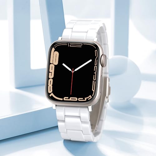 Image of Light House Apple Watch Bands-Fashion Lightweight Resin iWatch Bands for Women Men 38mm /40mm /41mm /42mm(Series 11 10), 49mm /46mm /45mm /44mm /42mm(S 3 2 1), Compatible with Apple Watch Series 11 SE 10 9 8 7 6 5 4 3 Ultra