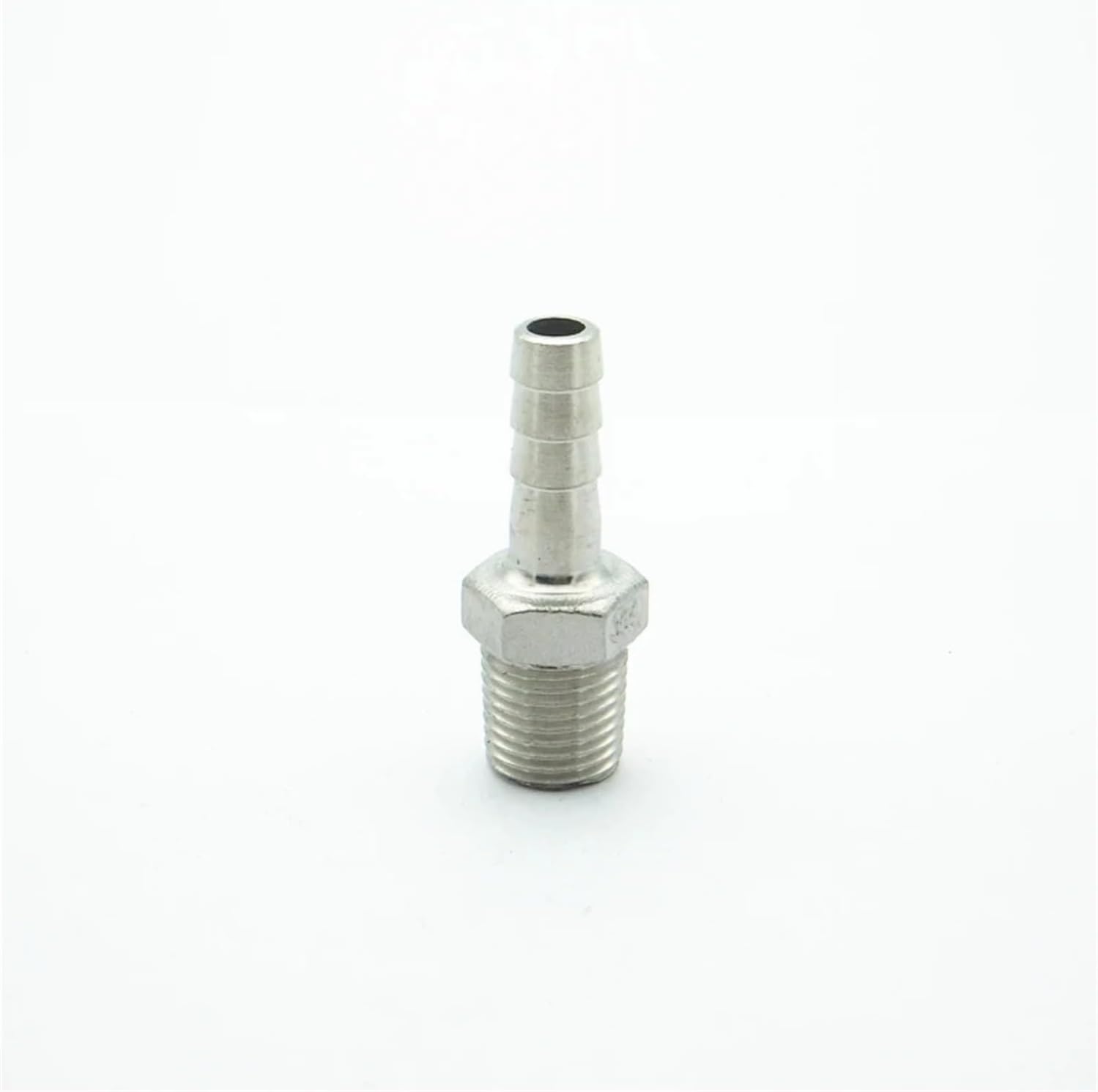 1/4" BSP Male Thread x 8mm Hose Tail 304 Stainless Steel Hex Hose Nipple Barbed Pipe Fitting Connector For Water Oil Air