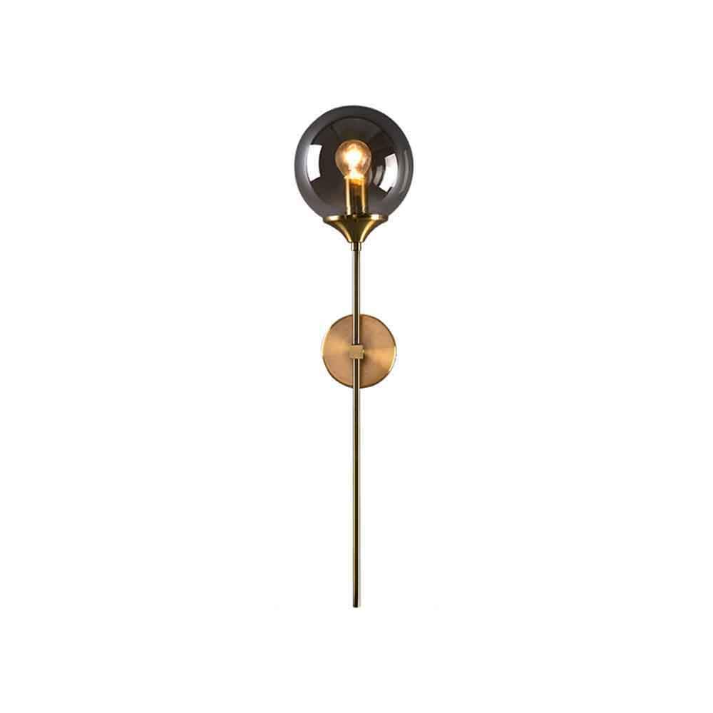 HXYSXHJUO Glass Globe Wall Lamp Mid Century Sconce Light Fixture Bedroom Lighting Nordic Living Room Background Mirror Headlights