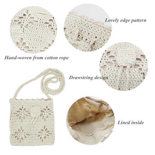 Handmade Crochet Phone Bag Knitted Bag for Women3