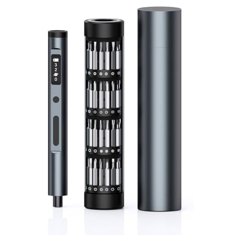 ORIA Electric Screwdriver Set, 62 in 1 Precision Screwdriver Kit, Mini Electric Screwdriver with 60 Precision Bits, Rechargeable Repair Tool with OLED Screen, 3 Torque Gears for Phone, Laptop, Watch Cover
