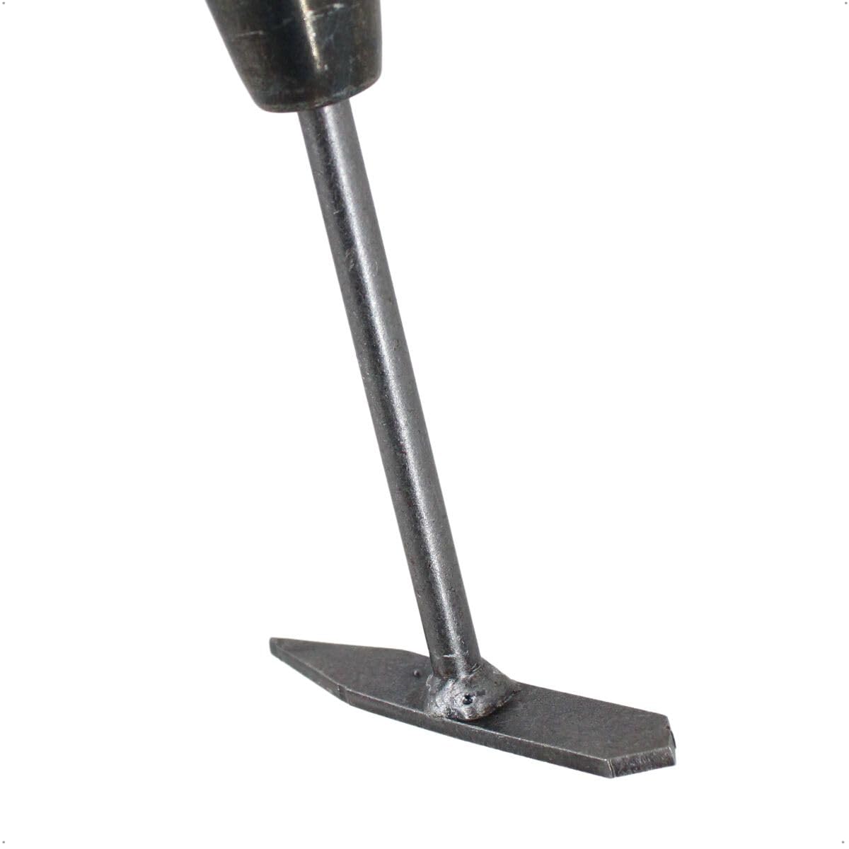 D&O - Fugenkratzer mit Eschenstiel - Unkrautkratzer aus Borstahl, 149 cm | Fugenreiniger fuer Terrasse und Gehweg, geschmiedete Klinge 9,5x1,5 cm, rueckenschonendes Arbeiten ohne Buecken