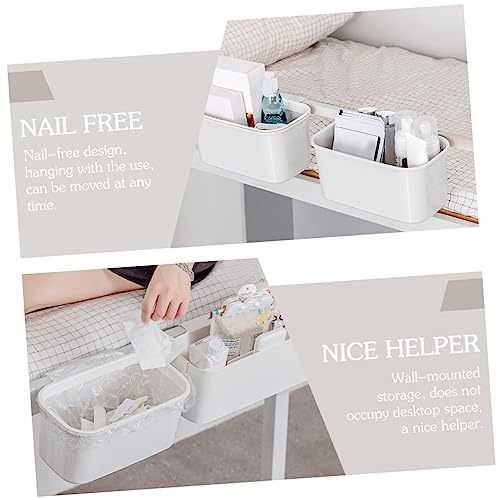 Caja colgante rectangular para almacenamiento y basura blanca miniatura 4