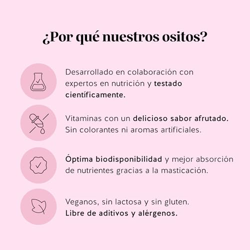 Gominolas Biotina Ah-mazing Hair Vitamin – Para el cabello, uñas y piel - 10.000 µg de Biotina, Zinc, Vitaminas B6, C, E e Yodo – 90 Unidades (3 meses), Vegana, Sin Azúcar, Bears with Benefits - imagen 10