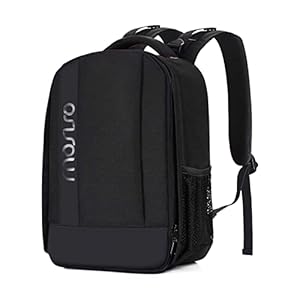 MOSISO Camera Backpack,DSLR/SLR/Mirrorless Photography Backpack Buffer Padded Shockproof Camera Bag with Customized Modular Inserts&Tripod Holder Compatible with Canon,Nikon,Sony etc, Black