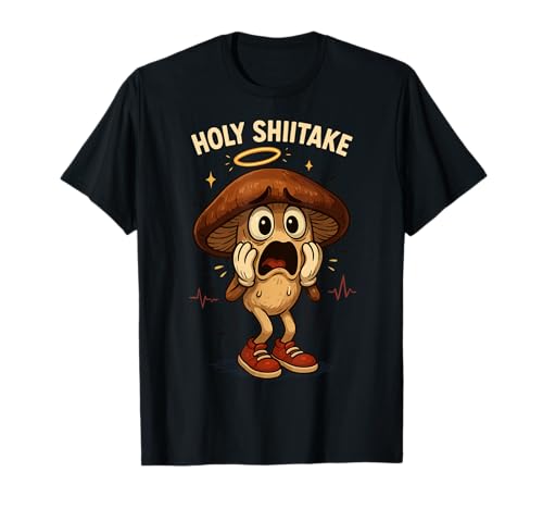Holy Shiitake Veggie Pun for Chefs Vegans Food Nerds Foodies Camiseta
