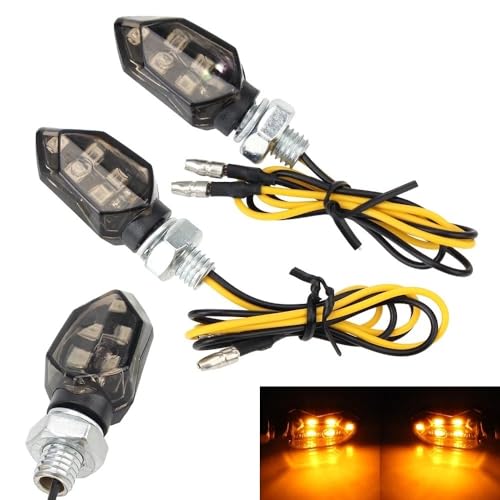 Luz trasera para motocicleta en rutas urbanas con lámpara intermitente universal ámbar 4
