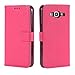 Price comparison product image DENDICO Galaxy A5 Case, Ultra Slim Premium Wallet Case with Magnetic Closure for Samsung Galaxy A5 [Card Slots] [Hand Strap] [Stand Function] - Hot Pink