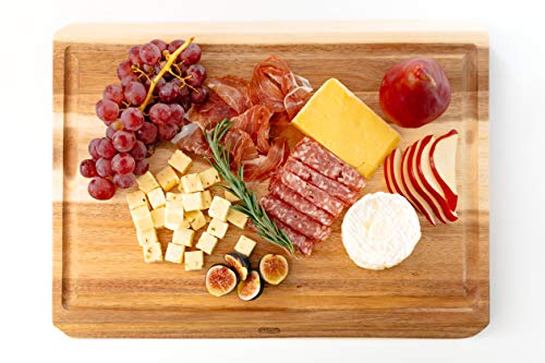 Dexas Angled Acacia Wood Cutting Board With Well, 15 X 20 Inches #TOP3