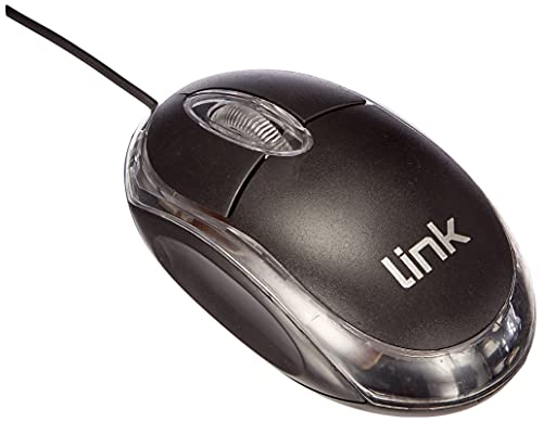 LINK Mini Souris Optique USB 3 Touches. Noir