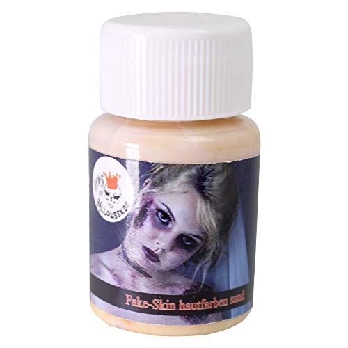 King of Halloween - Leche de látex, piel sintética, maquillaje para Halloween, maquillaje zombi, maquillaje para heridas y cicatrices