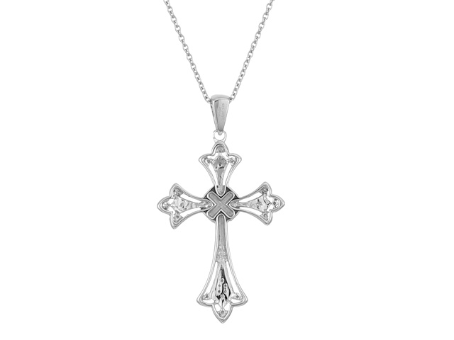 アクセサリー GARNI Essential Cross Necklace 53cm Free Shipping! Brilliance Fine Jewelry Sterling Silver and 18KT