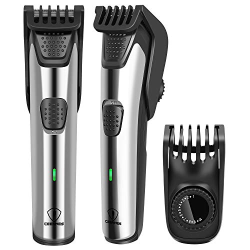 Ceenwes Adjustable Beard Trimmer for Men Waterproof Cordless Hair Clippers with 19 Built-in Precise Lengths Hair Cutting Kit Fast Charge &Long-Lasting Use for Men Boyfriend dad family