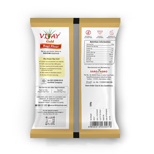 Image of VIJAY Premium Ragi Flour- 500 grams