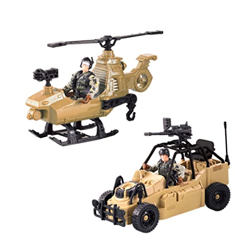 United States Army Rescue Force Soldier Toys & Military Vehicles - Helicopter & Desert Car, Artillery, Gear & Action Figure Playset, 3+ #TOP12