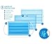Blue 3-Ply Premium Disposable Face Mask with Nose Clip and Ear Loops, One Size Fits All, 7” Length x 3.9” Width (Pack of 200))