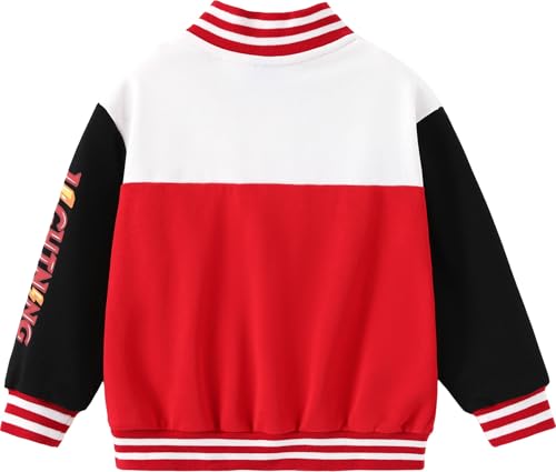 Disney Marvel Spider Man Bomber Jacket Toy Story Cars Mcqueen Varsity Cardigan Lightweight Coat Snap Button Sweatshirts 2-13Y2