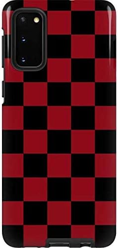 Skinit Pro Phone Case Compatible with Galaxy S20 - Yellow and White Checkerboard Design