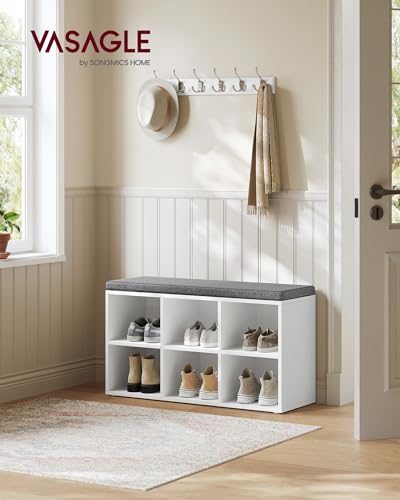 Vasagle ULHS23WT Shoe Bench With Cushion thumb #1