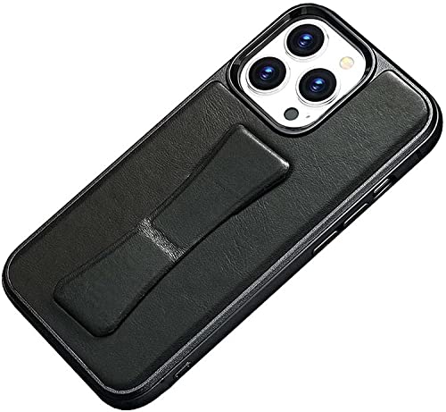 Étui en cuir pour iPhone 13 Pro Max avec béquille double position