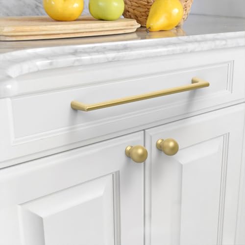 Image of Asidrama 6 Pack 12.6 Inch(320mm) Gold Cabinet Pulls Cupboard Handles Kitchen Cabinet Hardware for Cupboard Drawer Pulls 3307