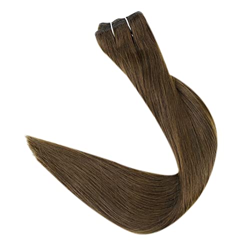 Image of Full Shine 22 Inch Weft Hair Extensions 130G Invisible Sew In Remy Hair | Invisible Weft Extensions, Remy Straight Hair Weft, Add Volume, Everyday Wear, Women Looks