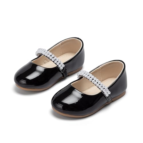 Image of PHIRAMIN Tollder Girl Dress Shoes - Little Girl Ballet Flats for Wedding Party