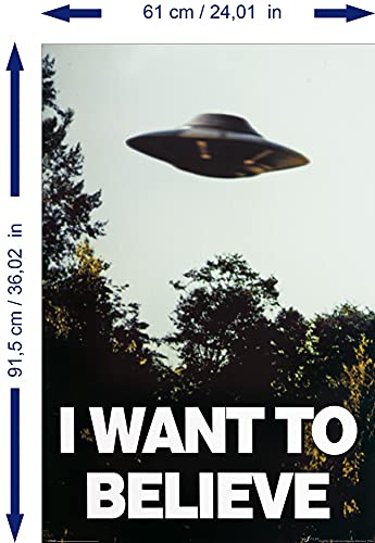 1art1 X Files Poster I Want To Believe Affisch Print Plakkaat 91x61 cm - Afbeelding 4