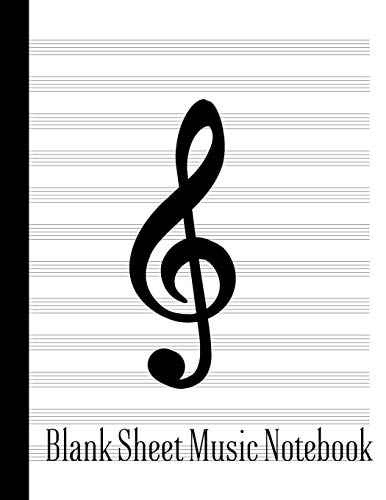 Blank Sheet Music Notebook: 110 Pages - 12 Stave - 8.5" x 11" - B...
