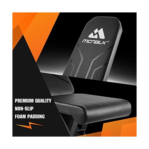 Weight-Bench-for-Full-Body-Foldable-Workout-Bench-650lbs-MCNBLK-Adjustable-Workout-Bench-Press-for-Home-Gym-Strength-Training-Benches-Sit-Up-Bench-Incline-Decline-Flat-8-Positions-Resistance-Bands Adjustable weight bench, Foldable Incline Decline Workout Benches, Professional Fitness Bench for Full body exercise, Easy to assemble!