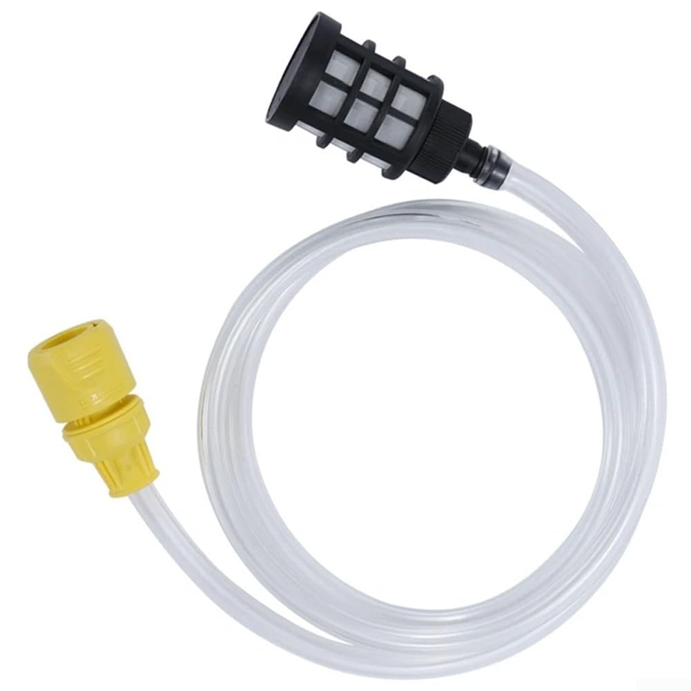 Eawfgtuw Self-Priming Water Inlet Hose High Pressure Washer Suction Pipe, Garden Hose Attachment, Pressure Washer Accessories,Pressure Washer Hose, Transparent Water Hose(1.5 m Suction Suit)