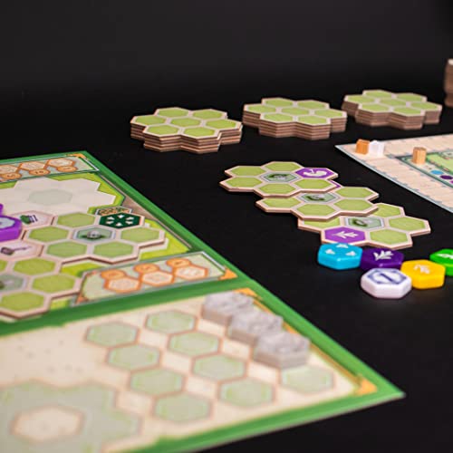 Galápagos Jogos Azul: Jardim da Rainha, Jogo de Tabuleiro para Amigos, 2 a 4 jogadores, 45 – 60 minu