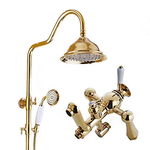 La douche rétro en cuivre pour transformer votre baignoire en spa à la maison