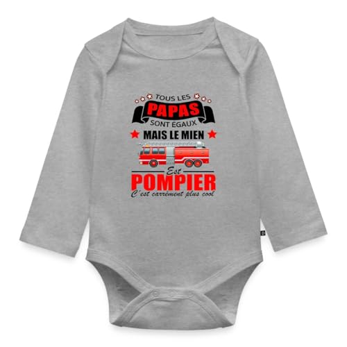 Body manches longues bébé bio tous les papas sont égaux idée cadeau naissance