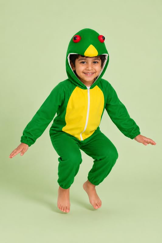 Image of Animal Costume for Kids | Plush Fancy Dress Costume for Boys & Girls |School Fancy Dress, Annual Day, Jungle Theme, Role Play, Halloween & Birthday Party