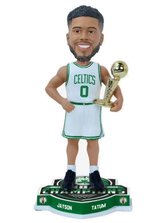 FOCO Jayson Tatum (Boston Celtics) 2024 NBA Champs (White Jersey) Bobblehead