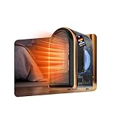 GZCHENHAO 6.0 Upgrade Mini Heizlüfter Bad【Heizleistung Nr.1–SPD Zertifizierung】【4 sichere Schutzmechanismen】Keramik Heizlüfter Energiesparend Schlafzimmer Büro,Schwarz Camping Heizung Elektrisch