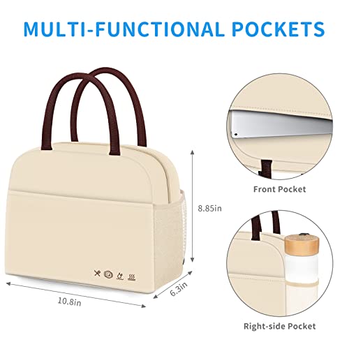 Lunch Bag Lunch Box For Women Men Reusable Insulated Lunch Tote Bag,Leakproof Thermal Cooler Sack Food Handbags Case High Capacity Fortravel #TOP4