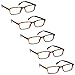 Produktbild Die Lesebrille Unternehmen Braune Schildpattfront Mit Schwarzen Seiten Leser Wert 5er-Pack Herren Frauen RRRRR87-2 +3,00