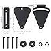 WINSOON Barn Door Lock Hardware Black Steel Sliding Privacy Latch for Closet Shed Pocket Doors Wood Gates - Black