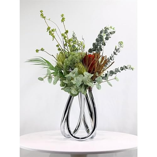 Fleurs artificielles dans un vase pour centre de table chic et moderne - 8