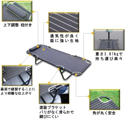 折りたたみベッドアウトドアベッド持ち運び可能枕内蔵キャンプベッド耐荷重250kg 楽天市場】【最大2,000円OFFクーポン+P5倍☆8/4 20時~】キャンプ