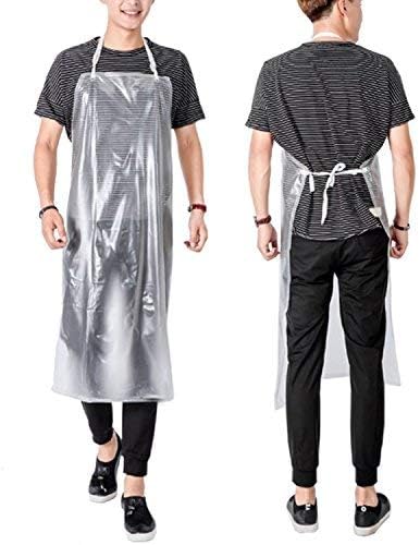 RyhamPaper 2 Pack 43"x 31" PVC Waterproof Apron, Unisex Extra Long Thickening Kitchen Dish Washing Apron.