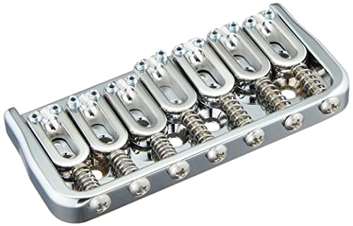 yKiz HIPSHOT qbvVbg 7 M^[ubW 0.125 inch Fixed Guitar Bridge, Chrome