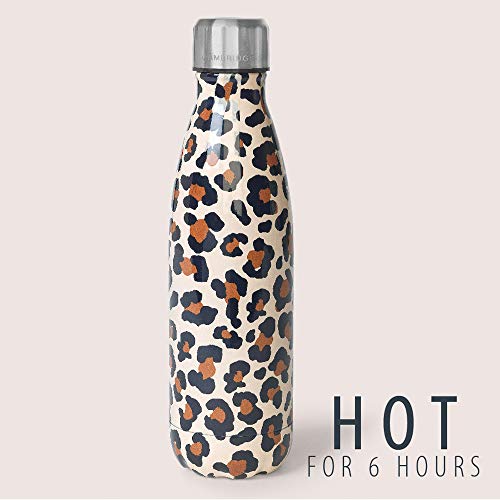 Cambridge CM06513 Watercolour Leopard Thermal Insulated Flask Bottle, 500 ml, Stainless Steel, Keep Drinks Cold Up To 24… - Afbeelding 5