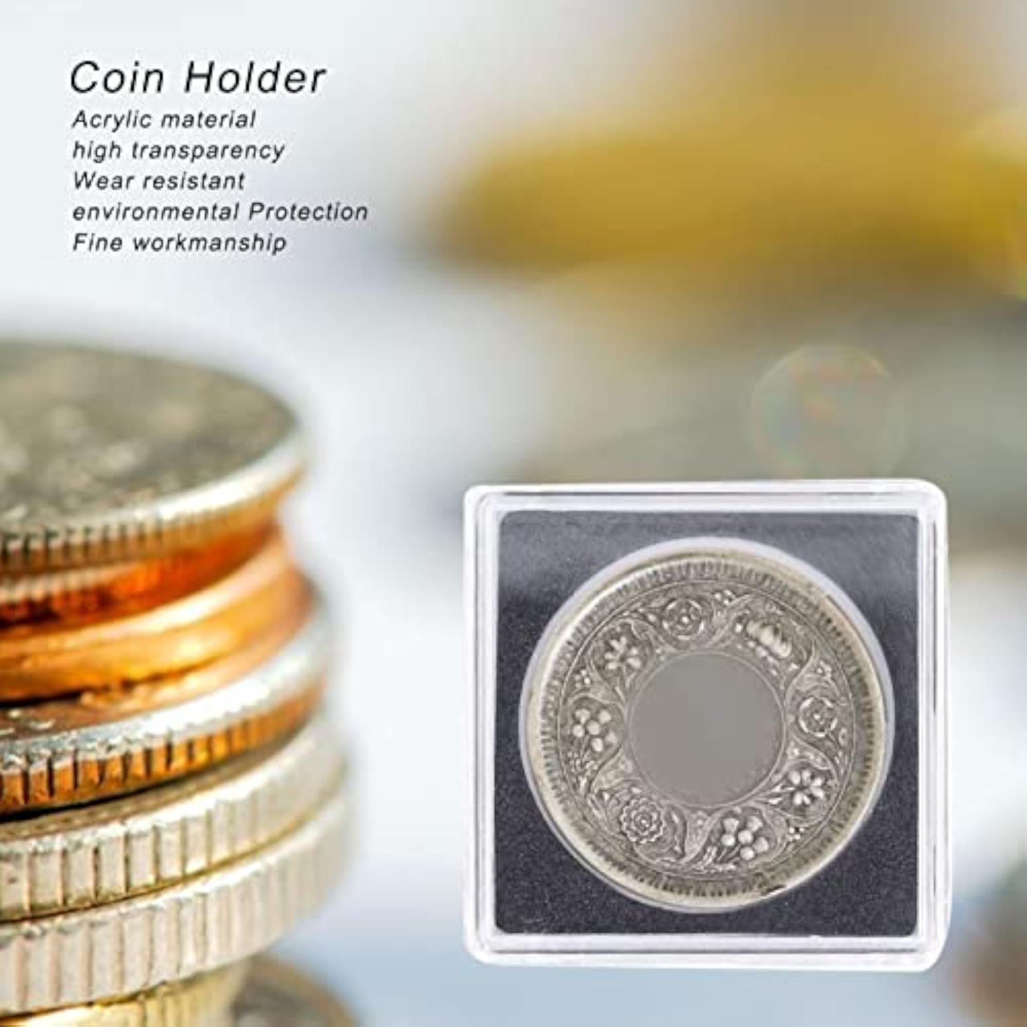 Eco-Friendly Coin Box with 10 Square Bags