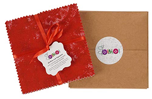 Soimoi Batik Print Precut 5-Inch Cotton Fabric Quilting Squares Charm Pack Diy Patchwork Sewing Craft #TOP5